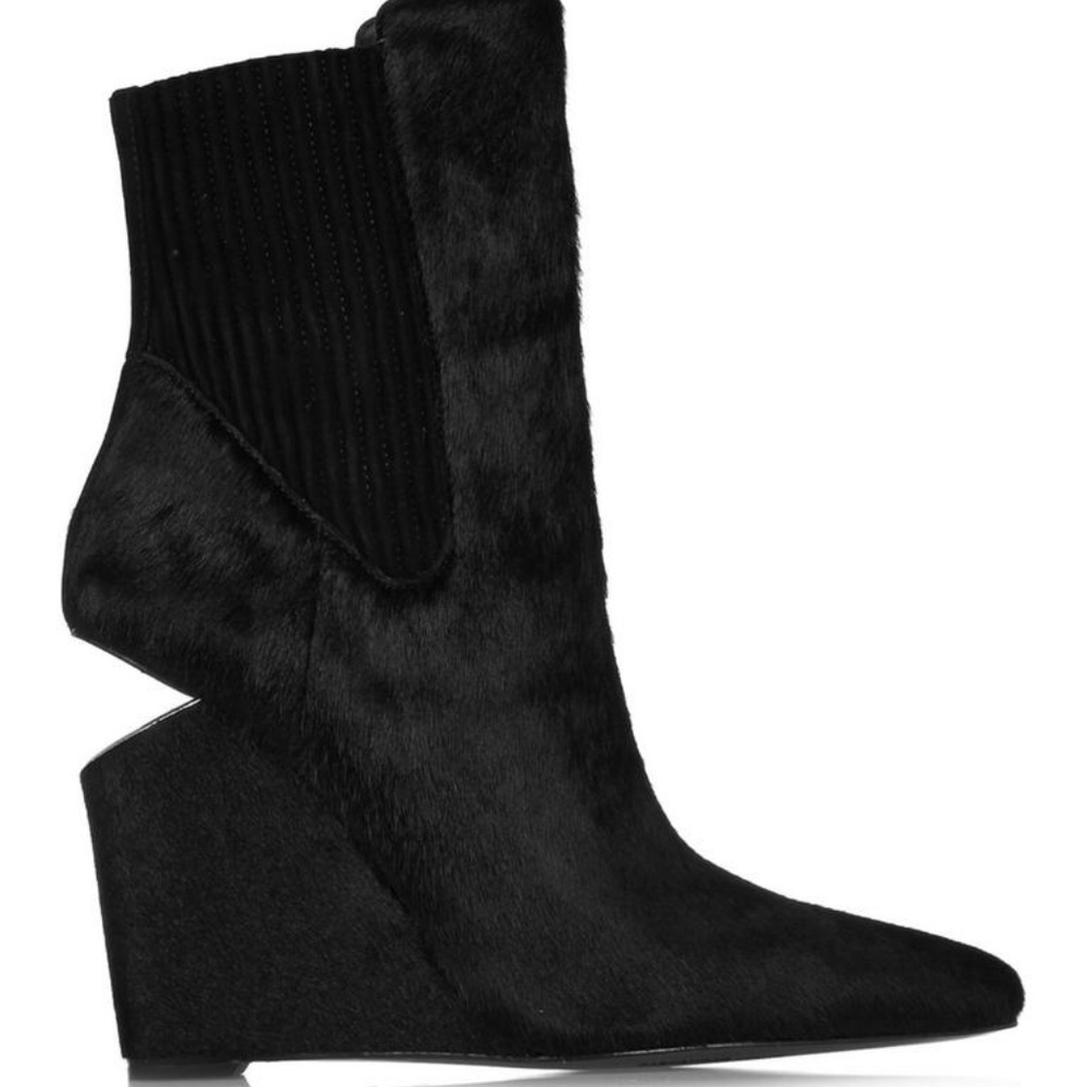 Alexander Wang Andie Calf Hair Wedge Boot - Picture 3 of 8
